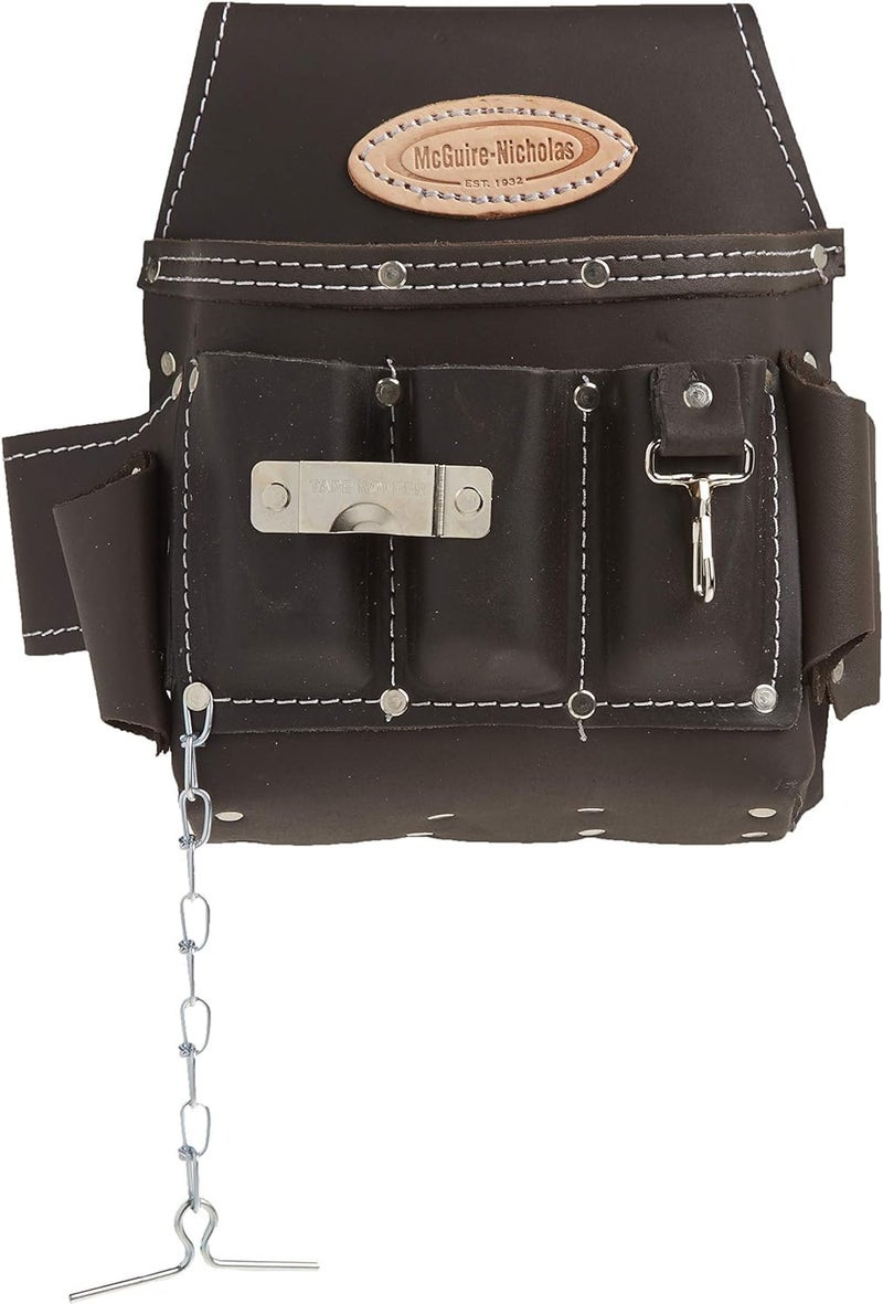 McGuire-Nicholas 526-CC Brown Professional Electrician'S Pouch, oil tanned leather - Image 1